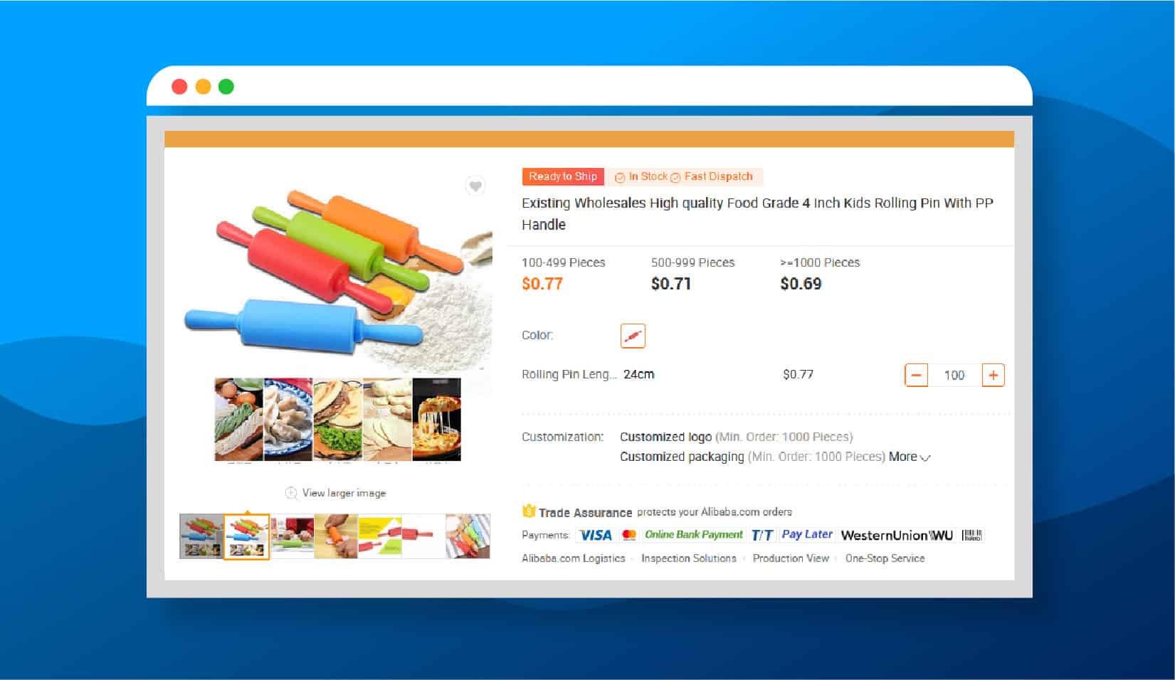 Alibaba Kids Rolling Pins