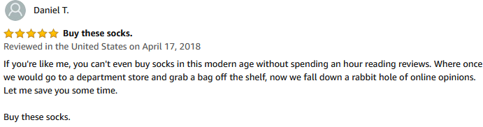 Amazon Unverified Review