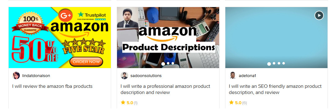 Amazon Reviews on Fiverr
