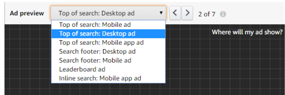 Amazon Ad Preview