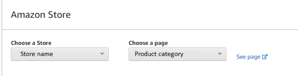 Amazon Store Front