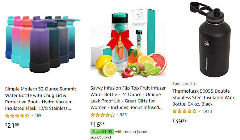 Amazon Water Bottles